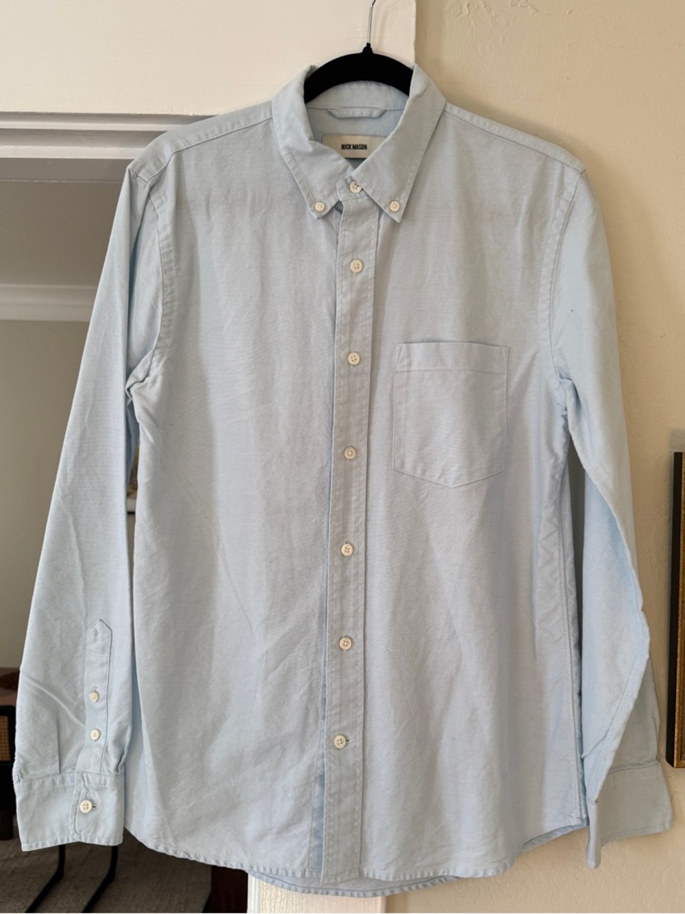 Buck Mason Light Blue Button-Down Oxford Shirt